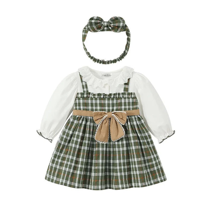 Eleanore Plaid Bow Dress