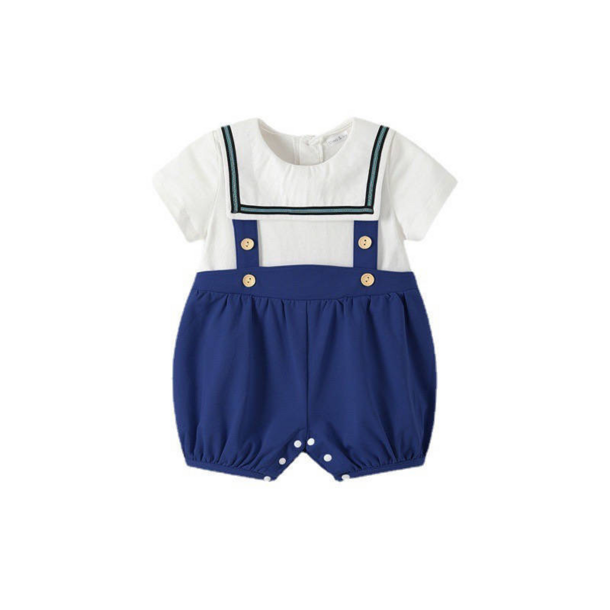 Blue Sailor Romper