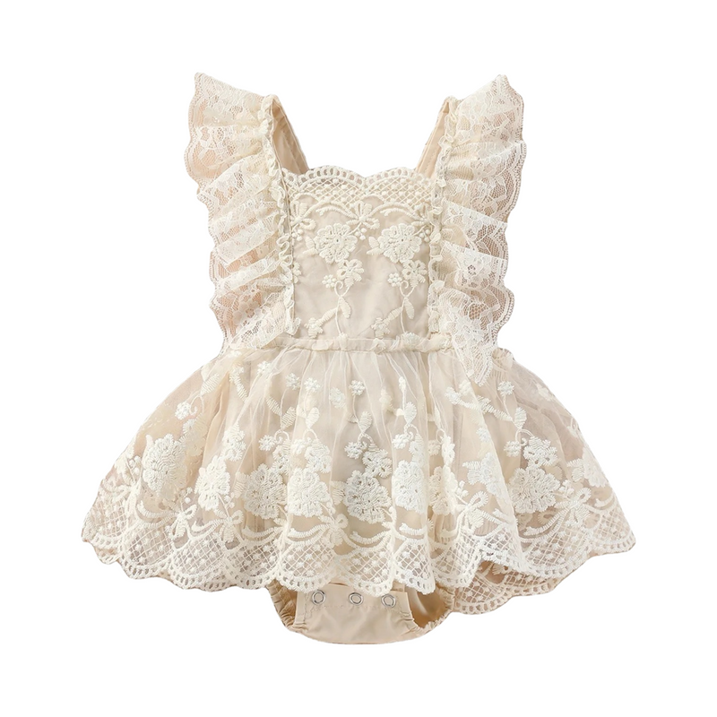 Angelique Lace Ruffle Dress